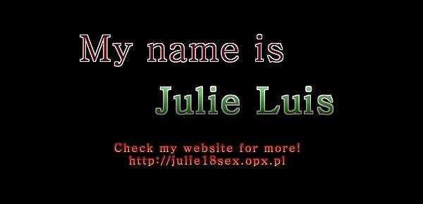  OMG! Super hot teen tihgt Julie Luis pussy fucked!